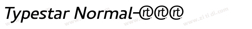 Typestar Normal字体转换